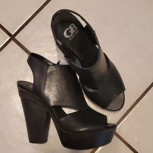 Gianni bini black chunky heel